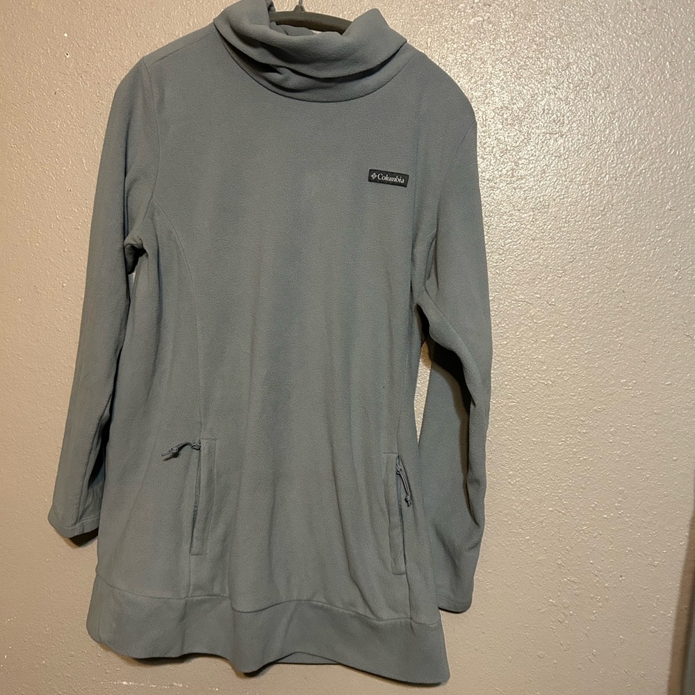 Columbia Light Gray Fleece Pullover